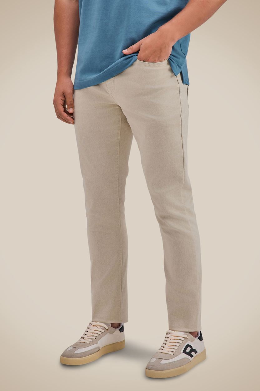 Calça Sarja 5 Pockets Elastano Skinny Color, cor AREIA
