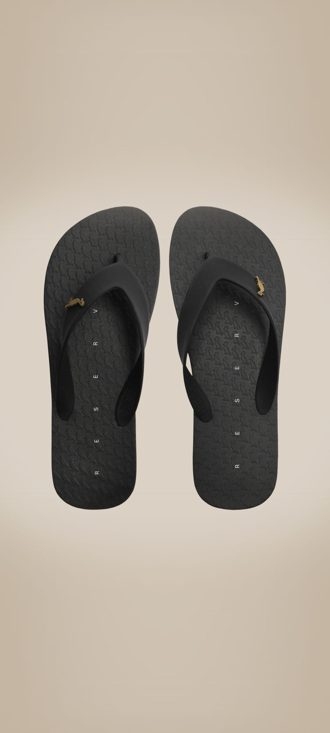 Chinelo Rsv Retangulo, cor PRETO/PRETO