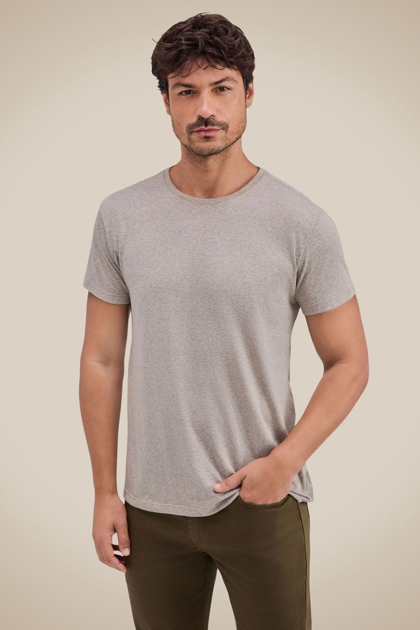 Camiseta Malha Pessego, cor MILITAR