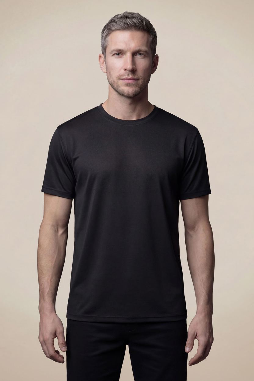 Camiseta Soft Jersey, cor PRETO