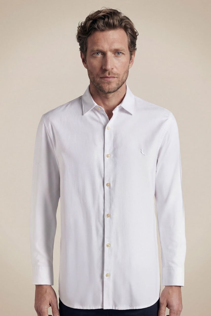 Camisa Ml Oxford Premium, cor OFF WHITE