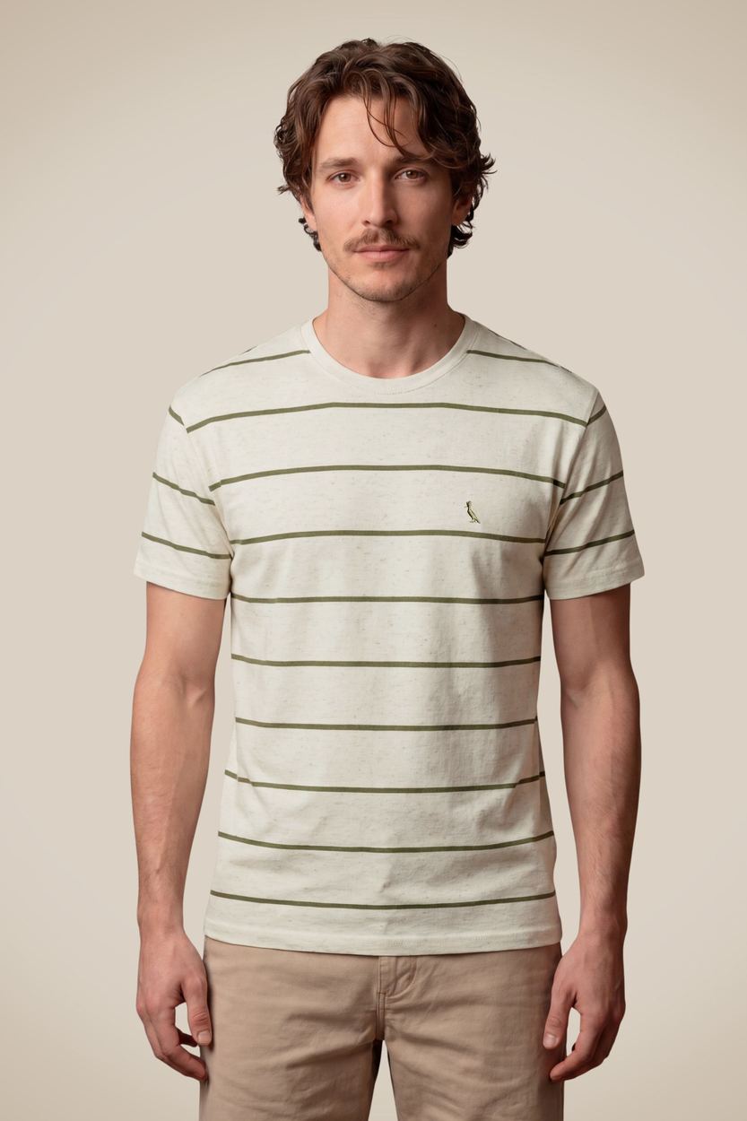 Camiseta Ft Linho Sol, cor MILITAR