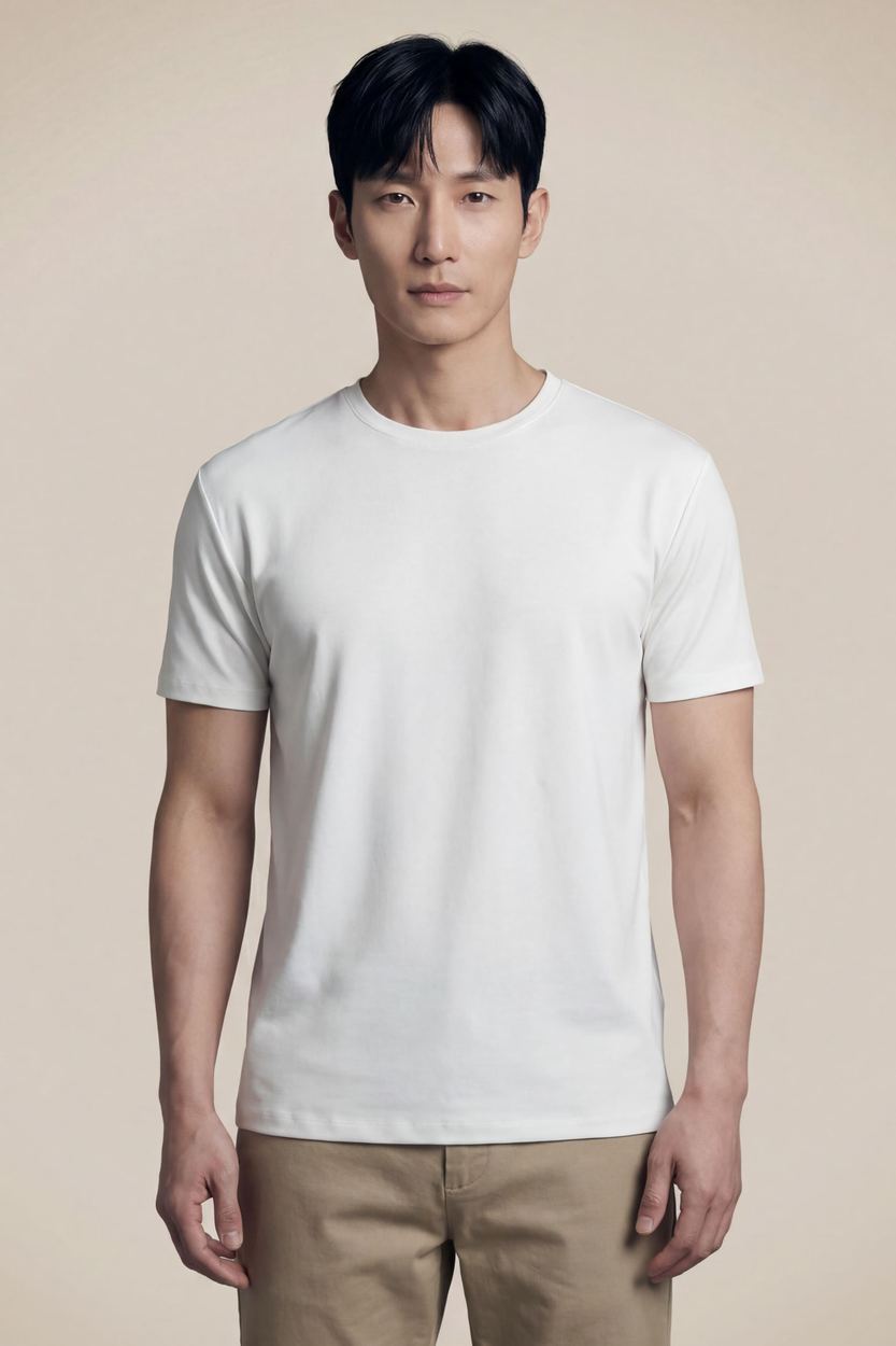 Camiseta Regular Soft Touch, cor BRANCO