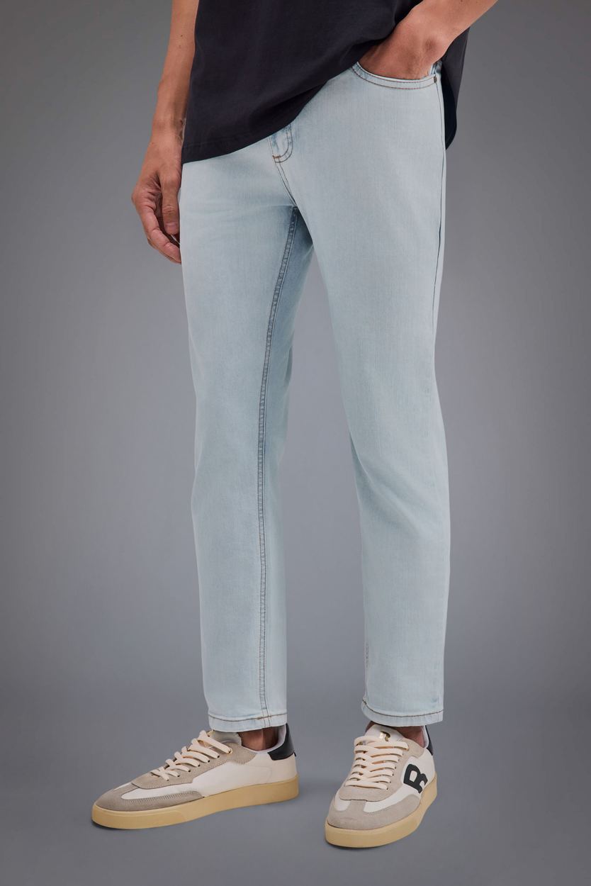 Calça Jeans 5 Pockets Elastano Skinny Passa Quatro, cor INDIGO AZ