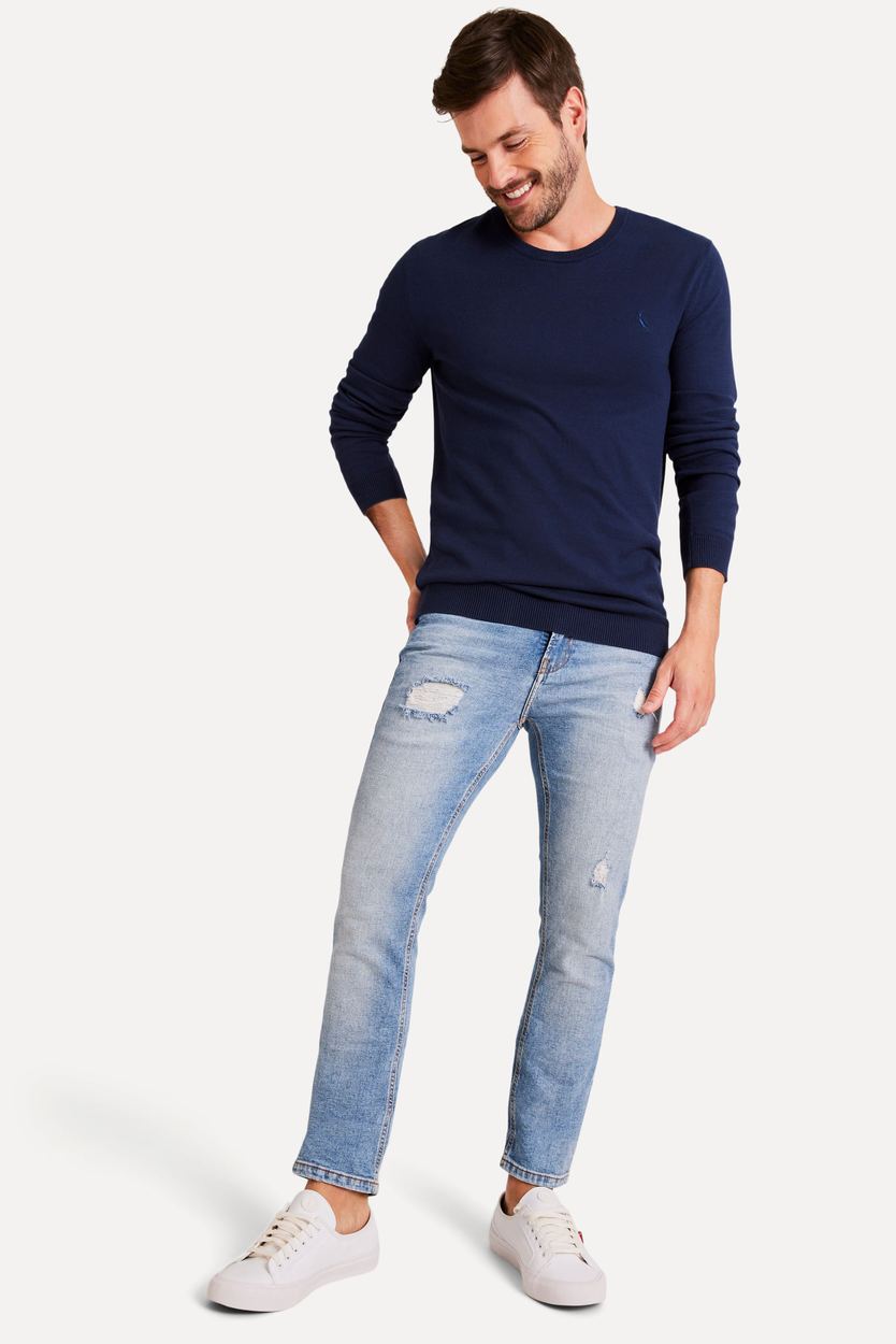 Calca Jeans Slim, cor INDIGO