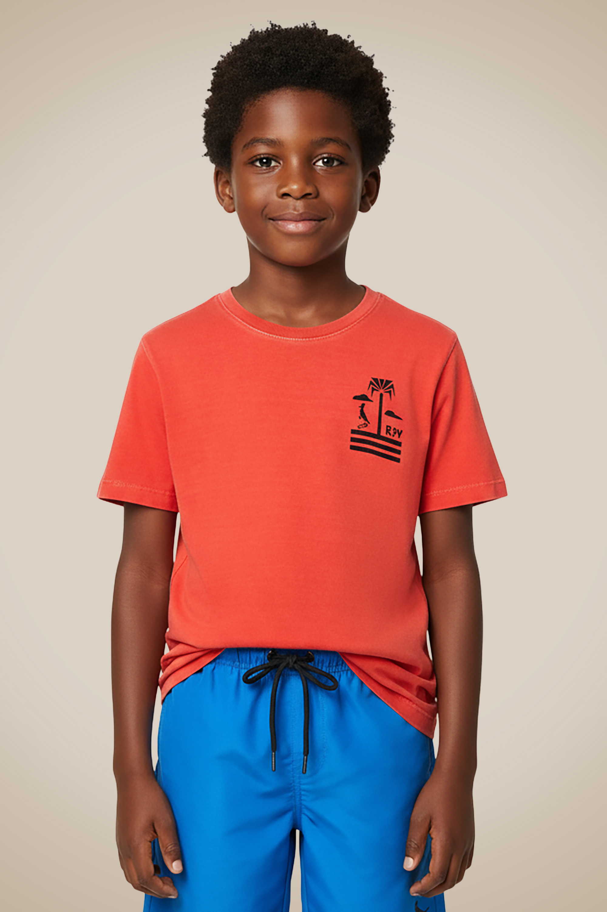Camiseta Mini Estampada Enjoy, cor VERMELHO STONED