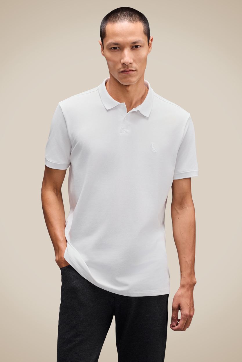 Polo Pima Piquet Elastano, cor BRANCO