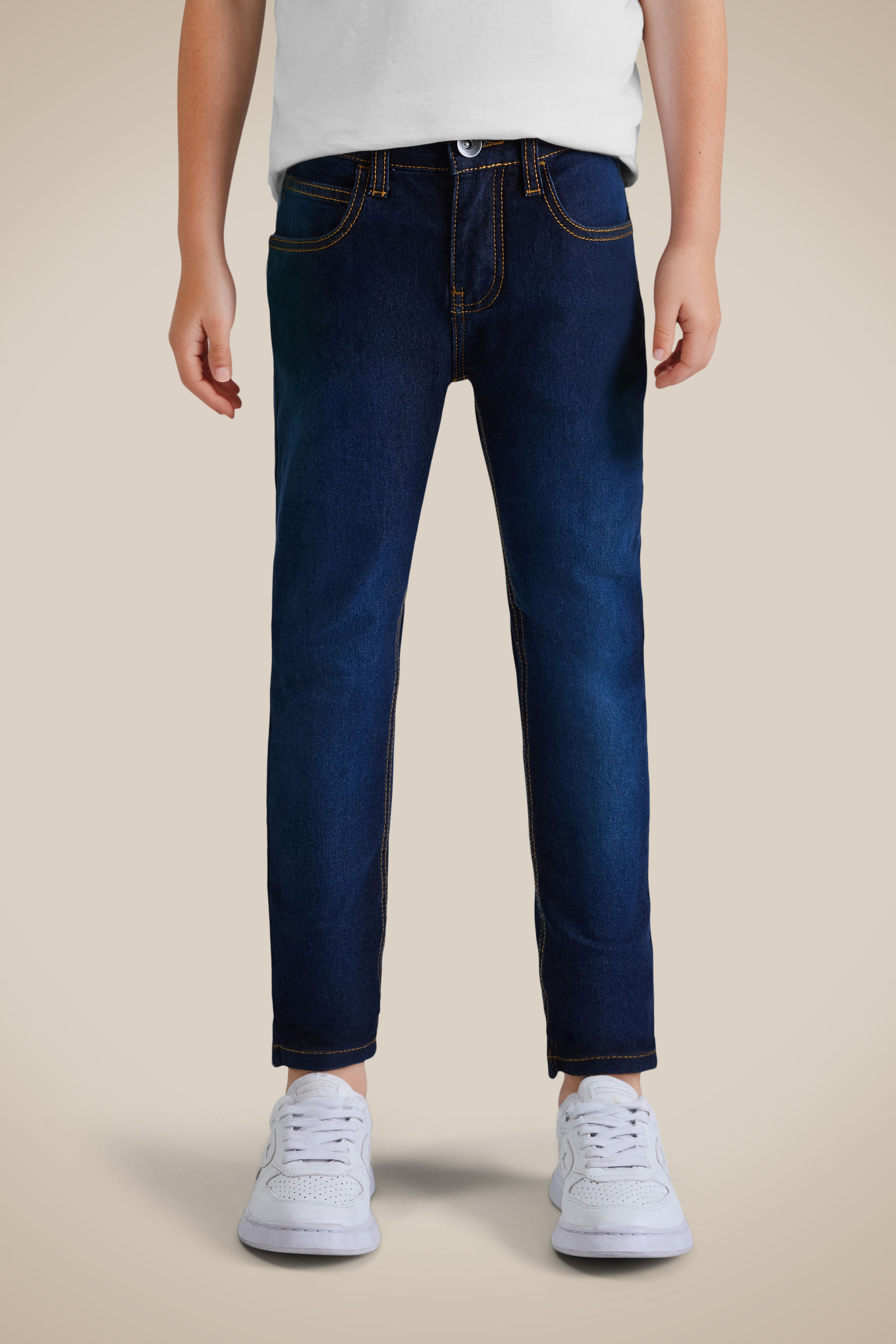 Calca Jeans Mini Indigo Blue, cor INDIGO