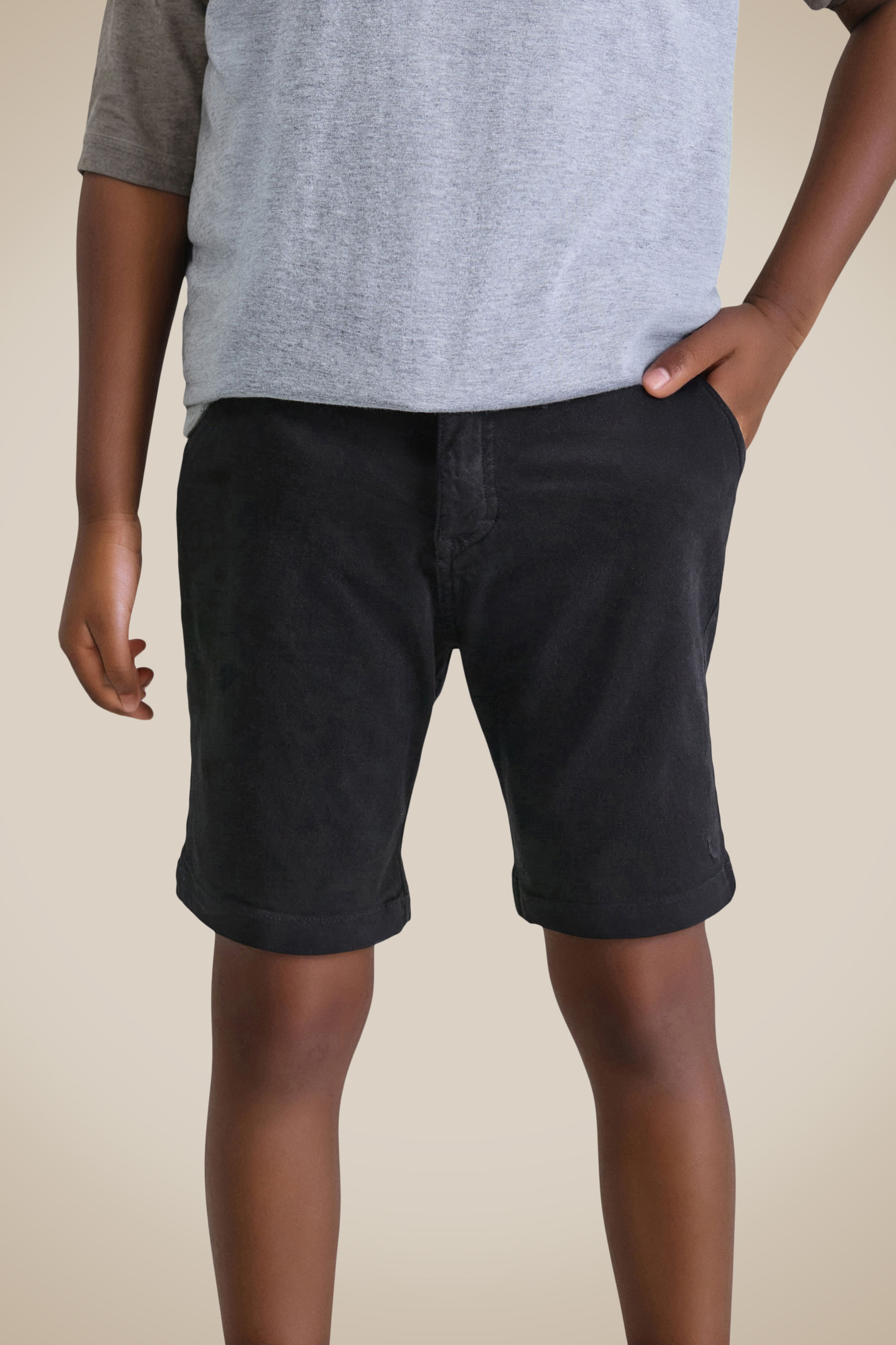 Bermuda Mini Sarja Alfaiataria, cor PRETO