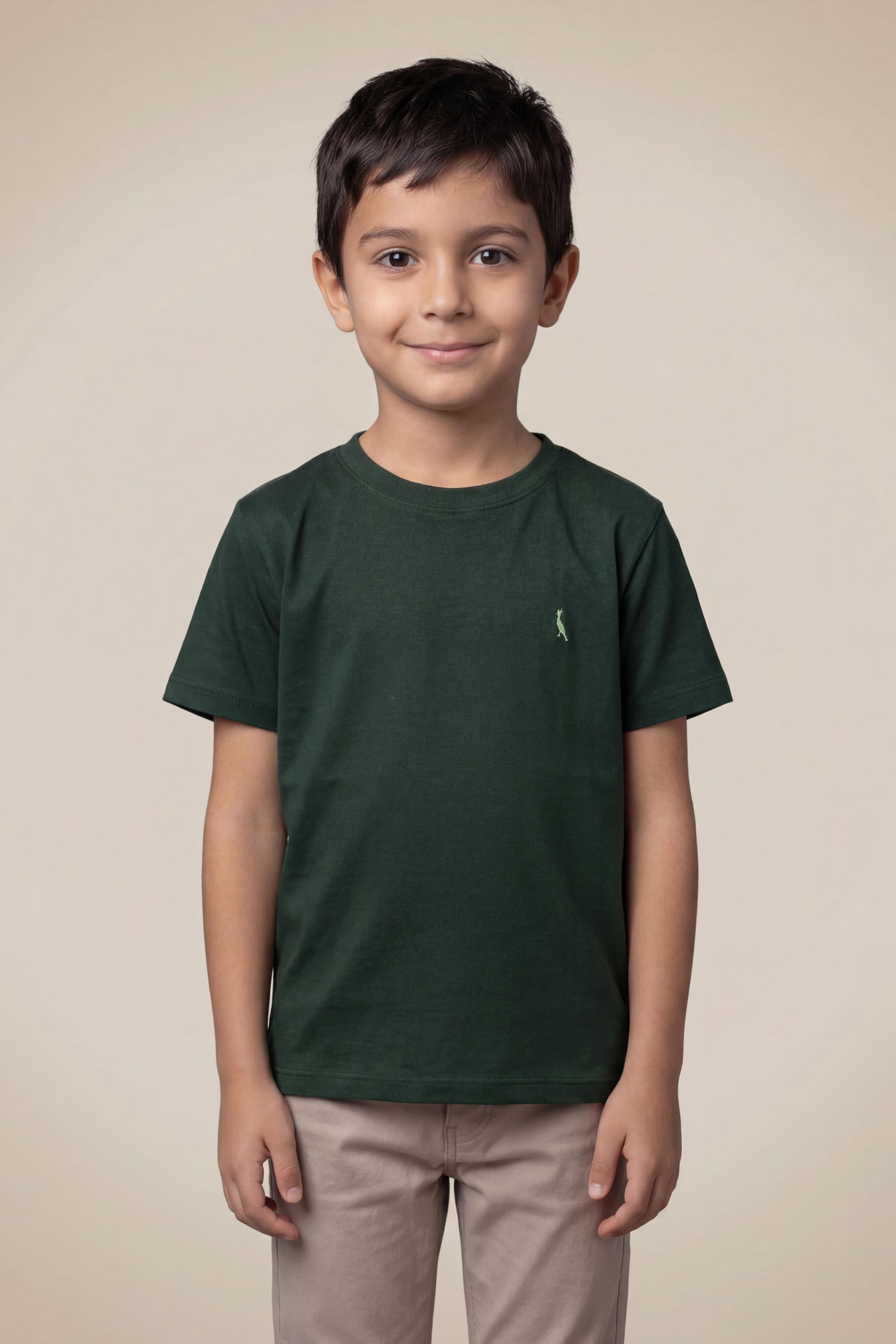 Camiseta Mini Pf Careca, cor VERDE FLORESTA