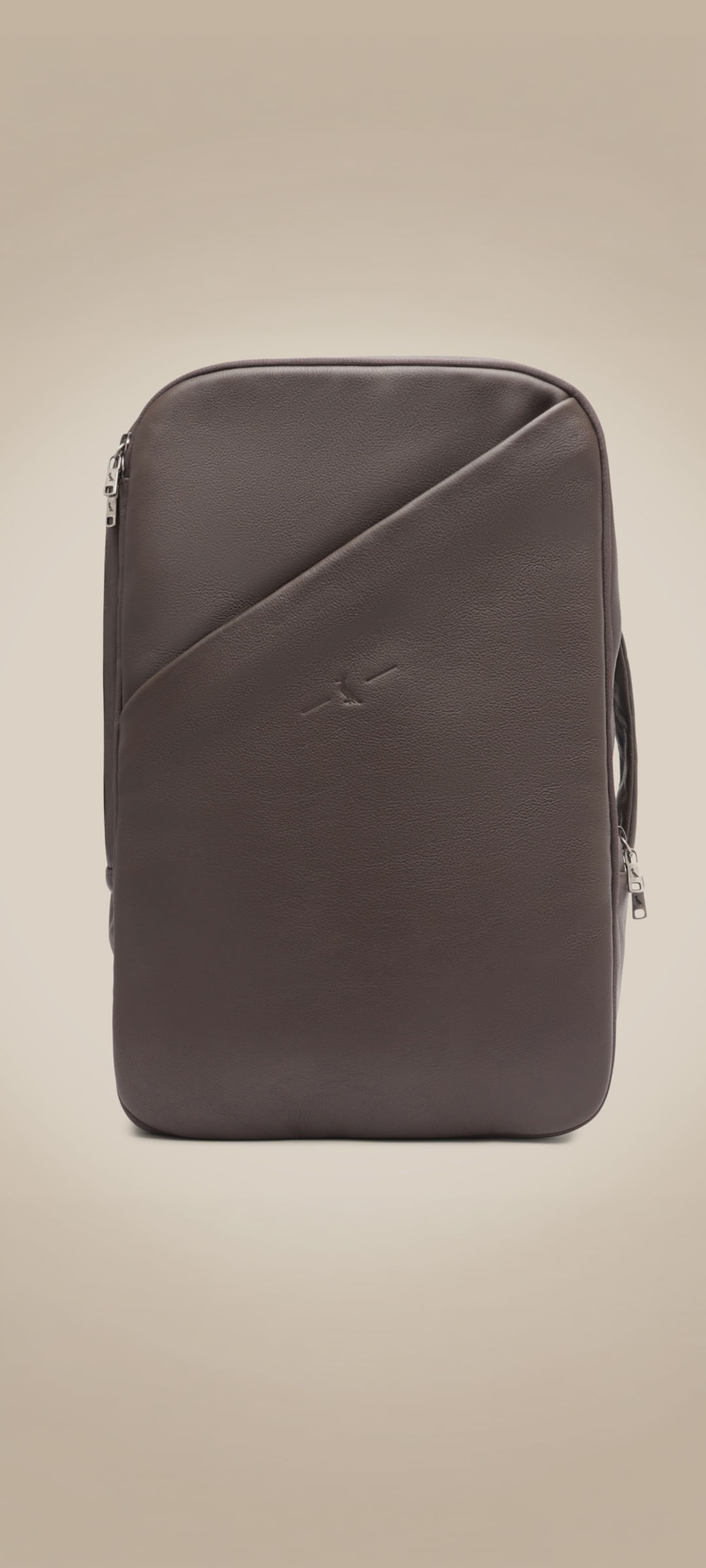 Mochila Rsv Office Couro 2.0 N, cor CAFE